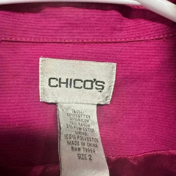 Chico's Pink Women's Jacket - Picture 4 of 11